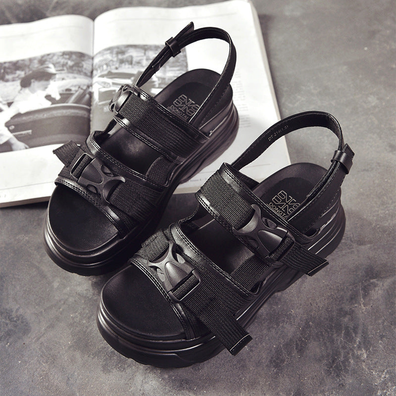 Style Seaside Vacation Roman Sports Platform Sandals