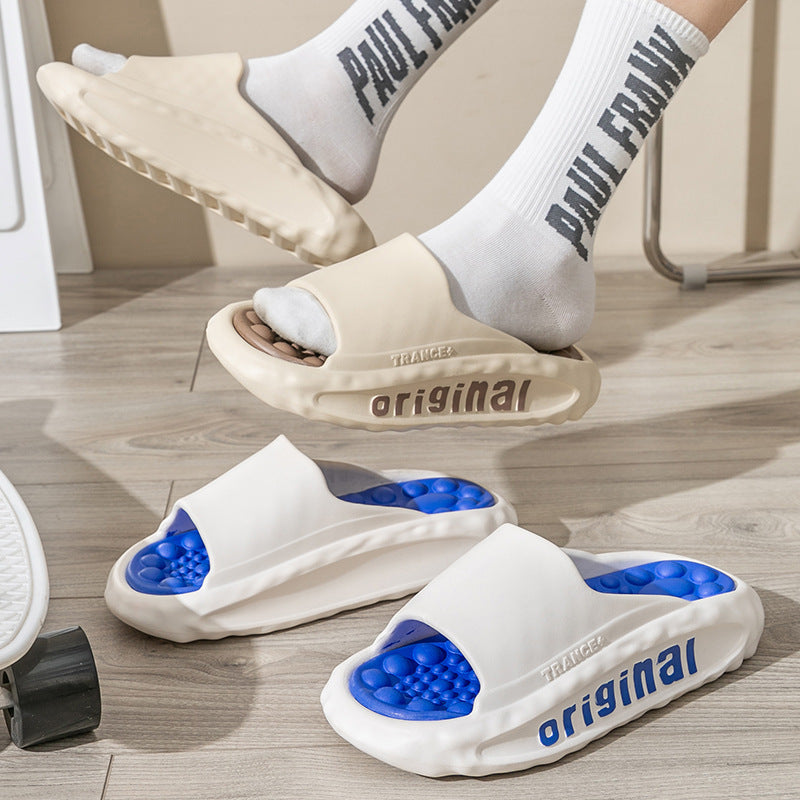 Women's & Men's Slip-on Fashion Platform Non-slip Home Bathroom House Slippers