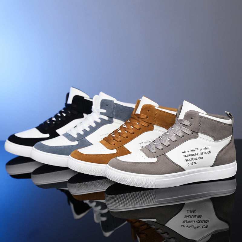 Men's Korean Style Trendy High Top Board Men's Shoes