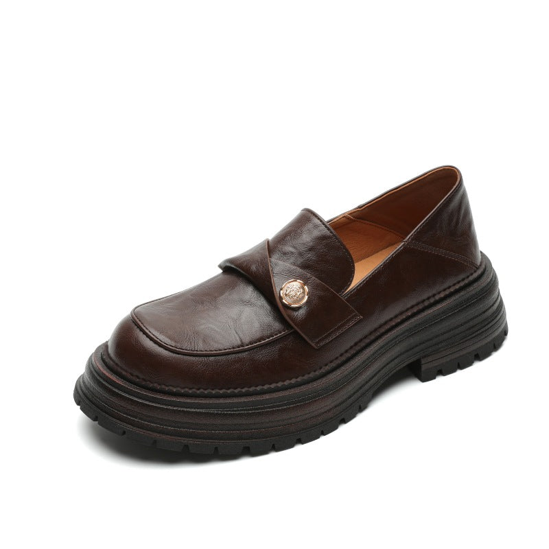 Hochwertige, süße, coole Loafer im britischen Stil für den Frühling für Damen