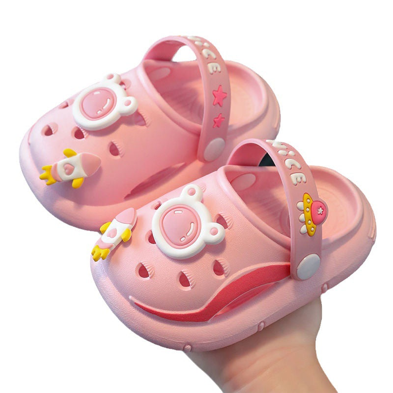 Chaussures pour enfants à semelle souple pour garçons et filles avec motif ours mignon