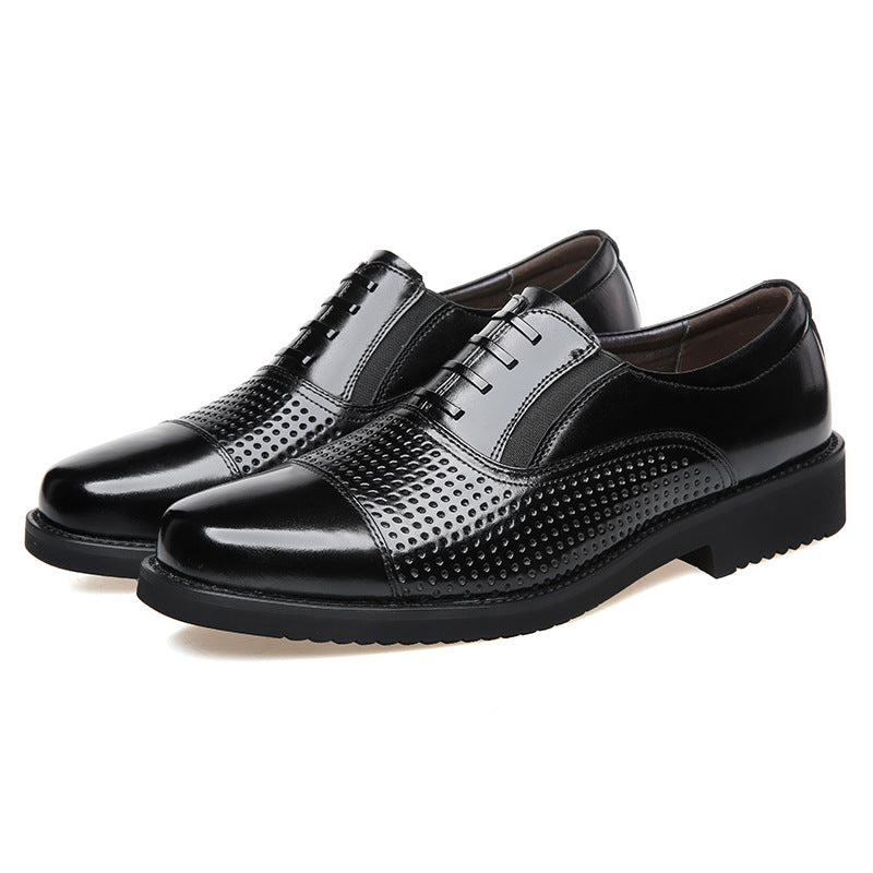 Men's Business Formal Wear Three Section Baita Security Professional Leather Shoes