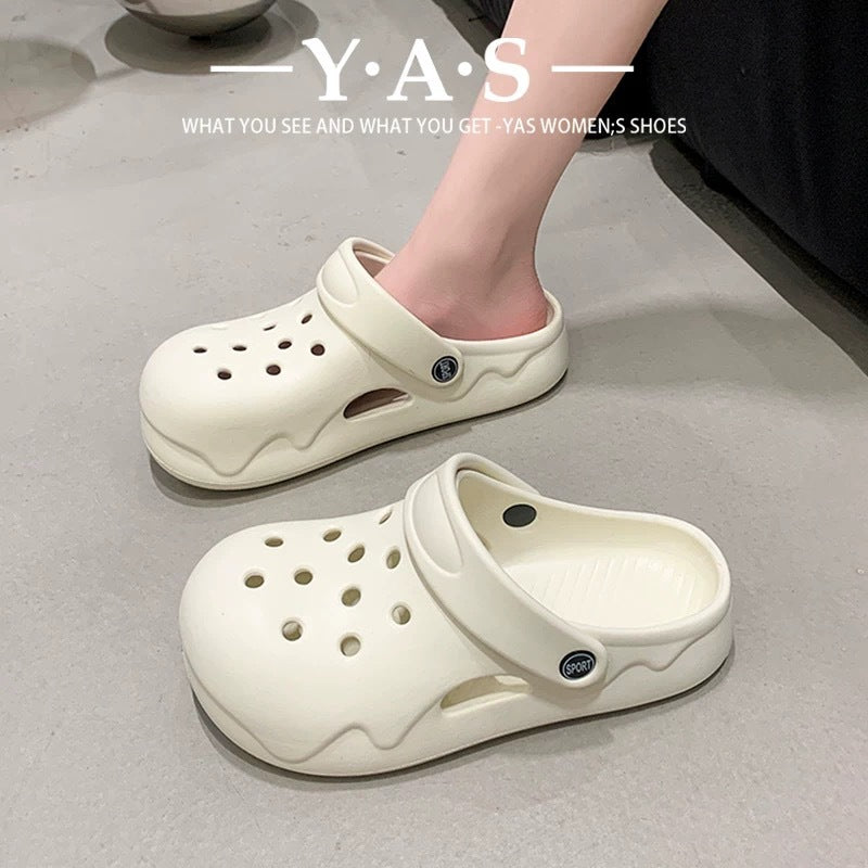 Women's Hole Fashionable Outdoor Wear Muffin Bottom Cute Women's Shoes