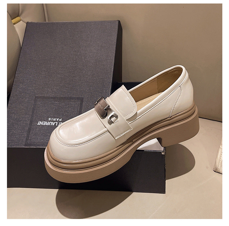 Women's Style Stylish Spring Metal Buckle Lightweight Loafers