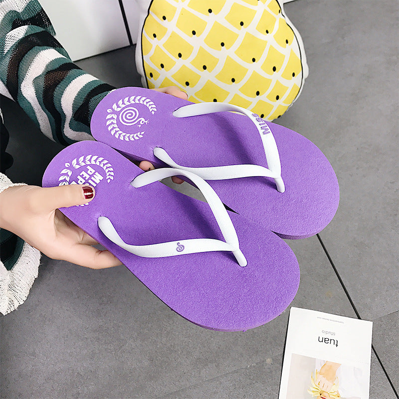 Bequeme Flip-Flops für Damen im Freien, einfache Flip-Flops für den Strand am Meer