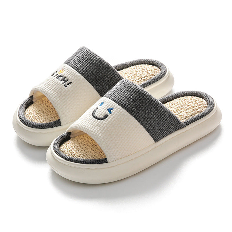 Indoor And Outdoor Home Couple Thick-soled Slippers