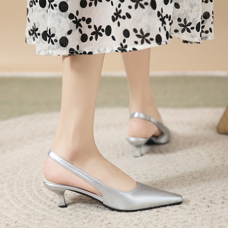 Women's Pointed Toe Stiletto Summer Simple Temperament Heels