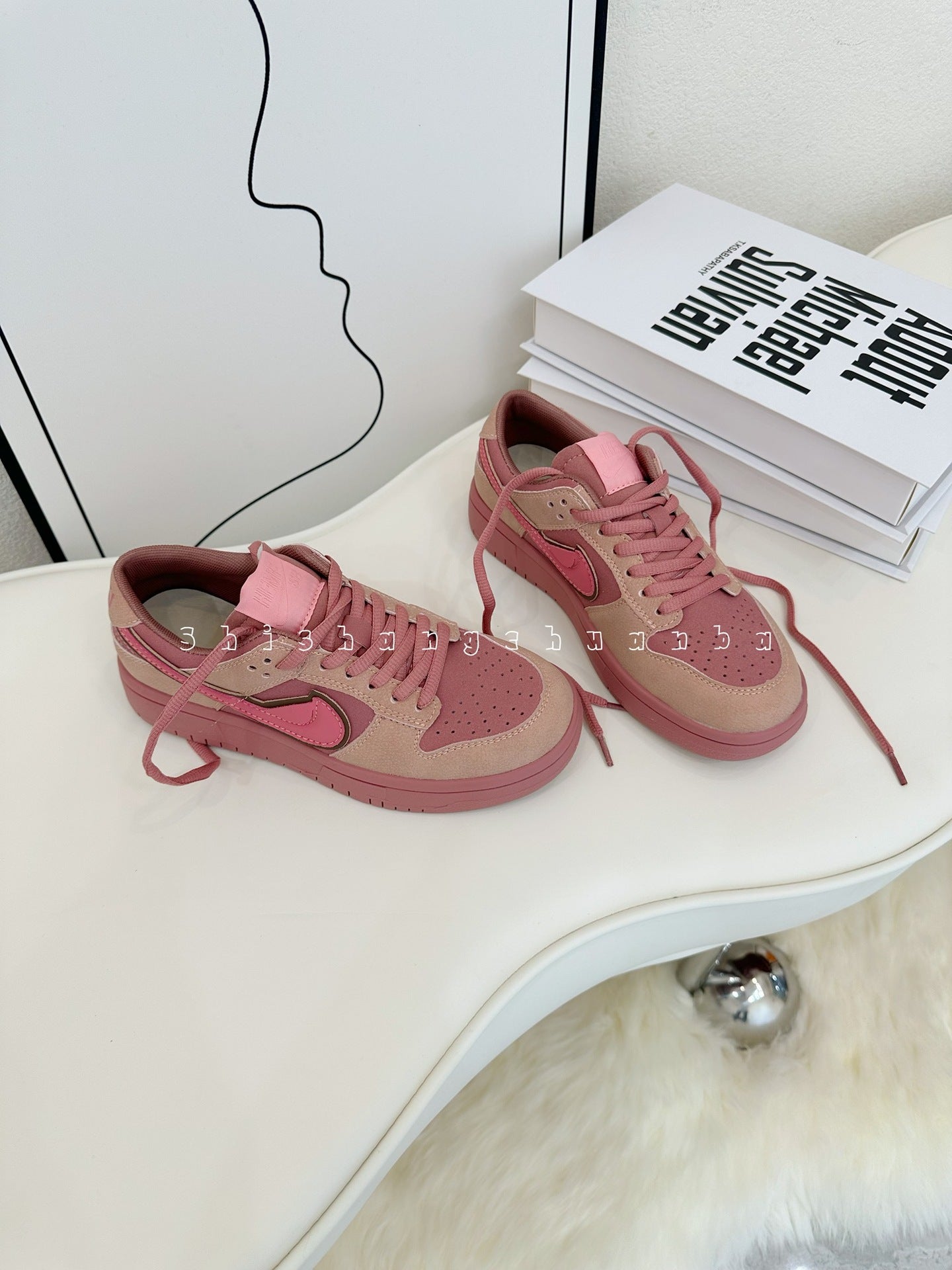 Spring Contrast Color Round Head Fashion Casual Shoes