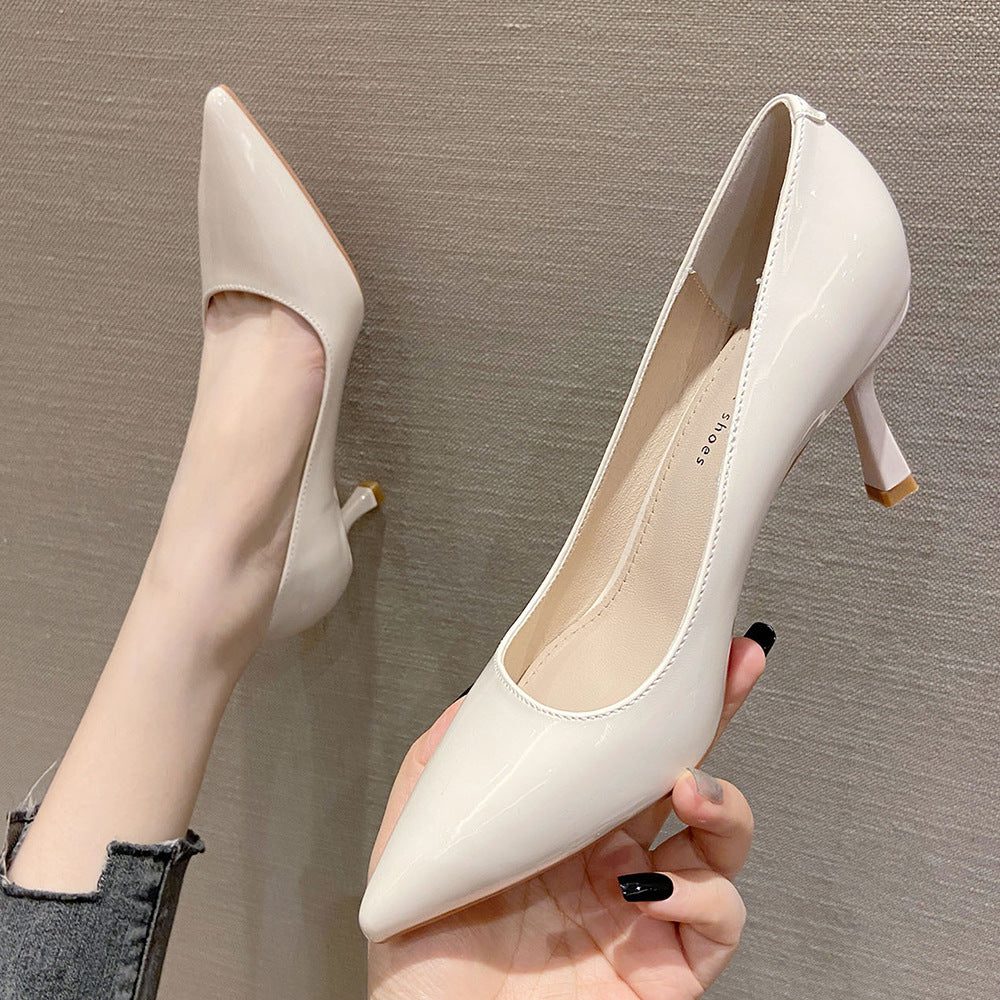 Women's Solid Color Pointed Stiletto High Spring Women's Shoes
