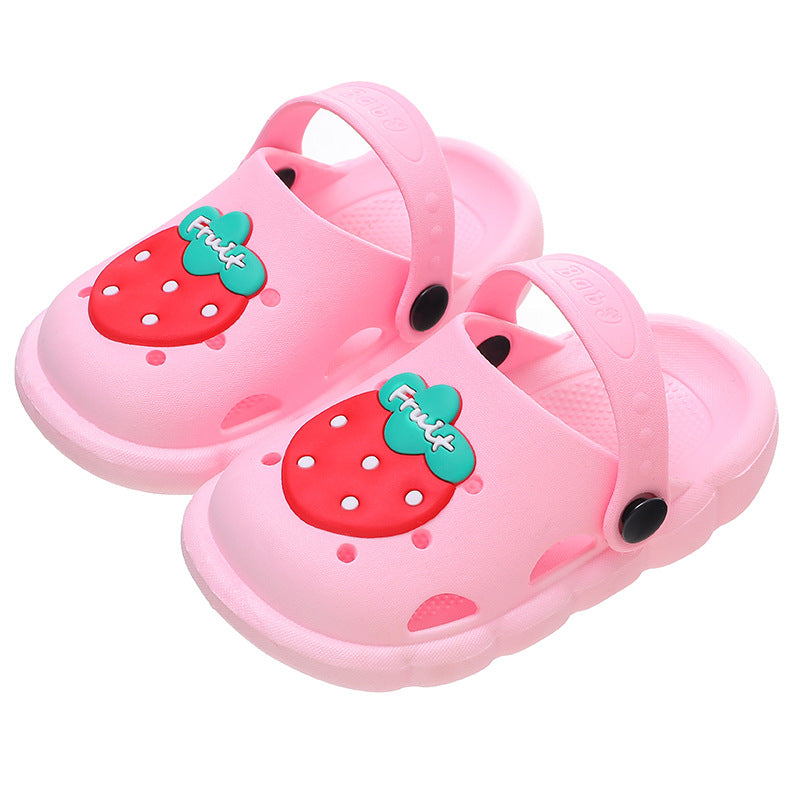 Children's Cute Fruit Indoor Soft Bottom Household Sandals