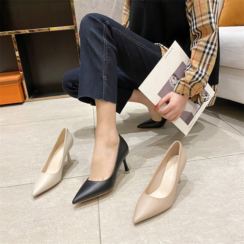 Durable Women's Pointed High Simple Commute Women's Shoes