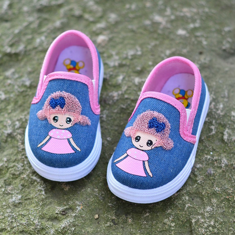 Children's Korean Princess Pumps Toddler Board Soft Kid's Shoes