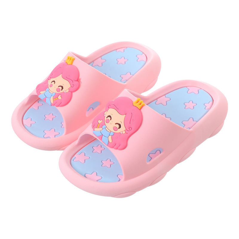 Sandales d'été pour garçons avec motif princesse de dessin animé mignon pour enfants