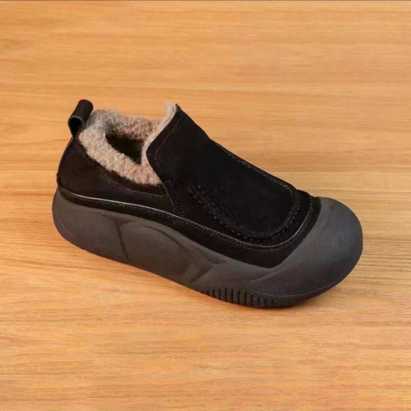 Women's Fluffy Outer Wear Veet Warm Cotton Loafers