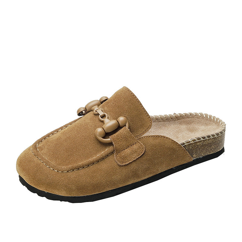 Damen-Slipper mit Horsebit-Schnalle, Retro-Plateau, geschlossener Zehenbereich von Birkenstock