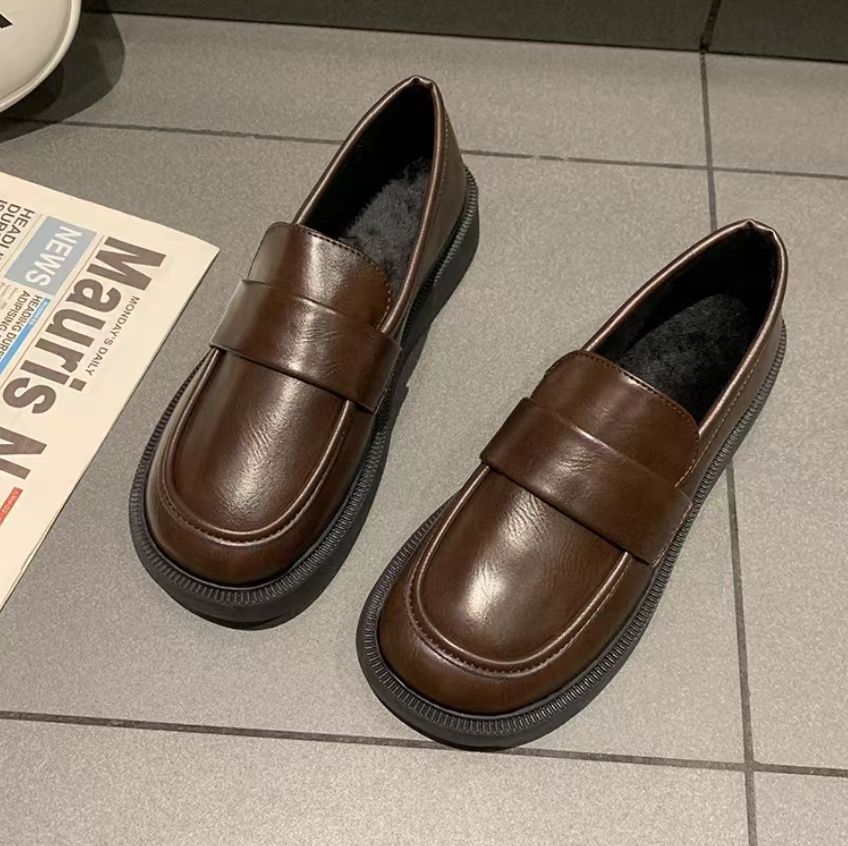 Slip-On-Loafer mit weicher Sohle im koreanischen Frühlingsstil für Damen