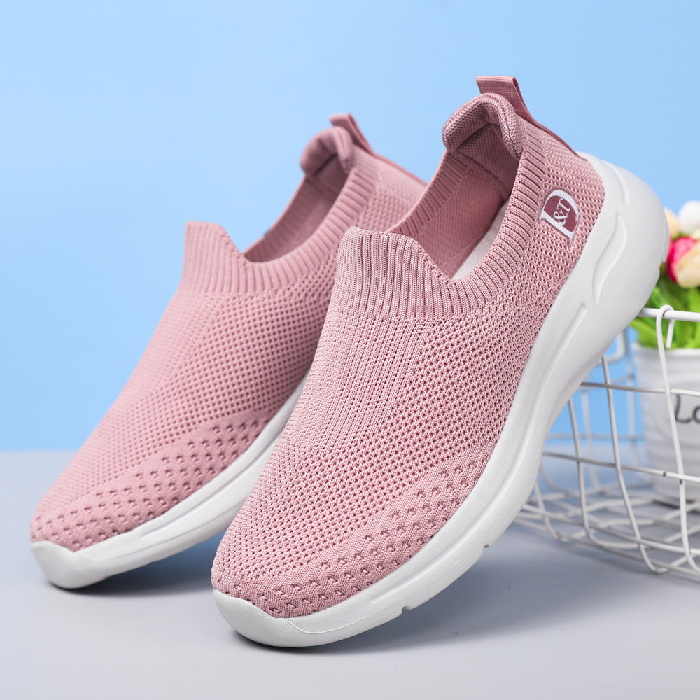 Chaussures pour femmes et hommes Old Cloth Mother Mesh respirantes à une pédale pour femmes