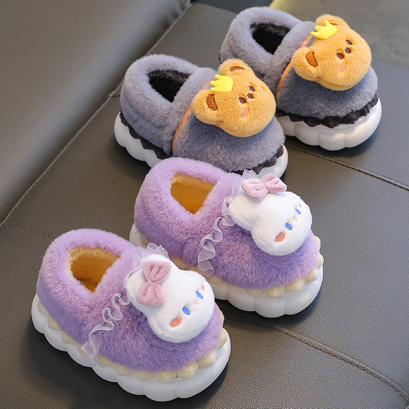 Children's Winter Cotton Furry Bags Warm Infants Kid's Shoes