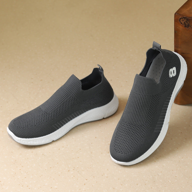 Slouchy Men's Creative Spring Breathable Slip-on Casual Shoes