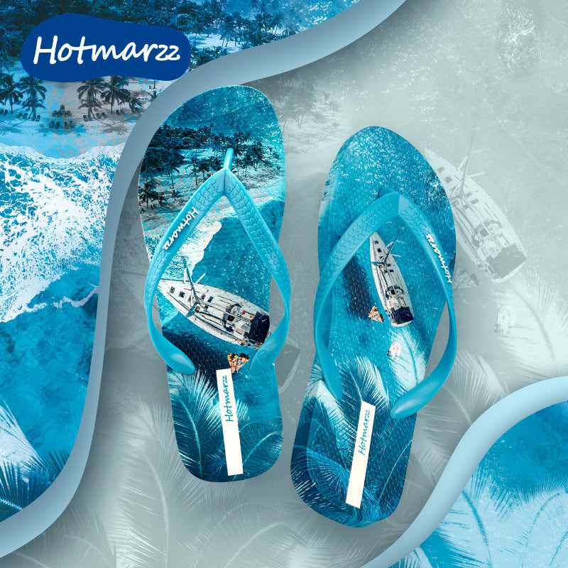 Glamorous Classy Hotmarzz Tongs de plage antidérapantes pour homme