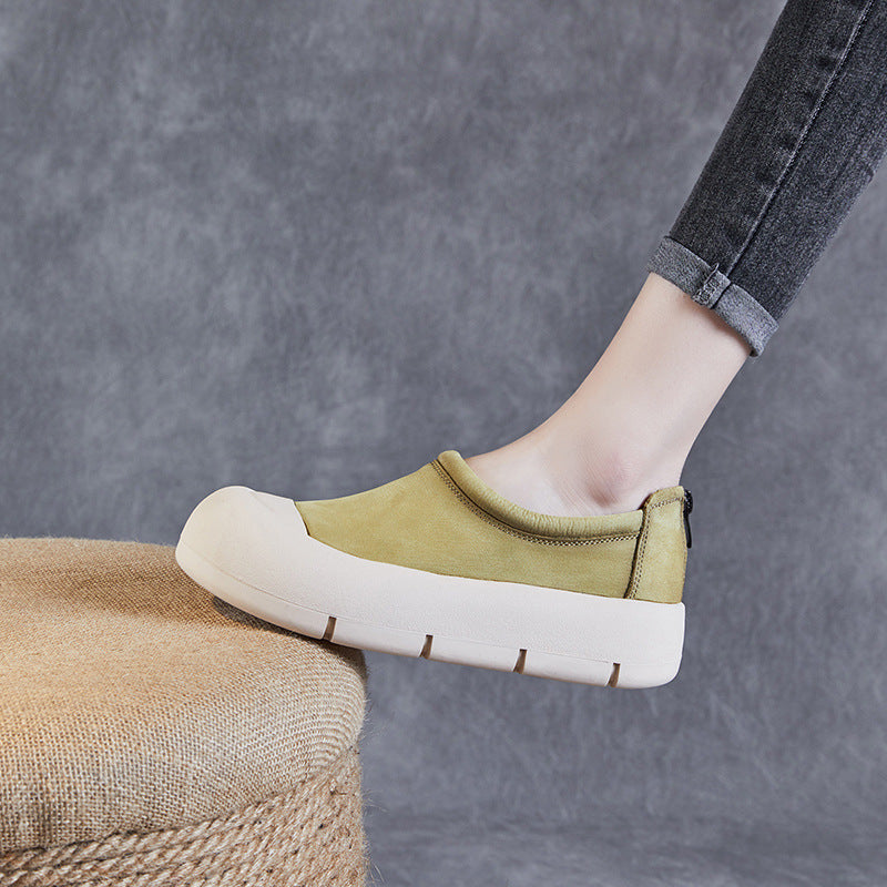 Damen-Loafer mit Plateau und einem Pedal für große Zehen