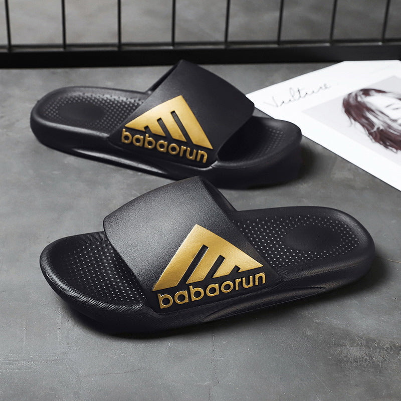 Herren Sommer Flip Flops im koreanischen Stil für draußen, Paar mit dicker Unterseite, modische Flip-Flops