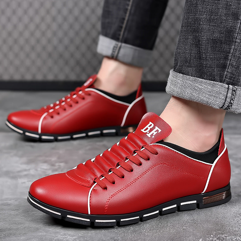 Men's Korean Style British Sports Bag Packaging Leather Shoes