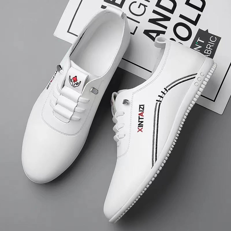 Men's Breathable Versatile Soft Korean Style White Men's Shoes