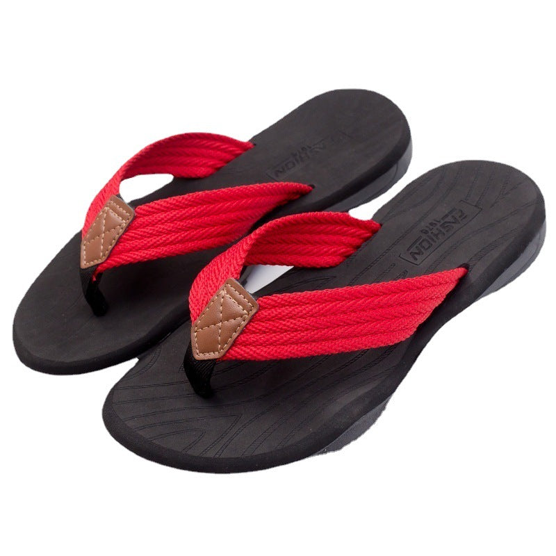 Men's Summer Trend Rubber Thick-soled Flip-flops Herringbone Flip Flops