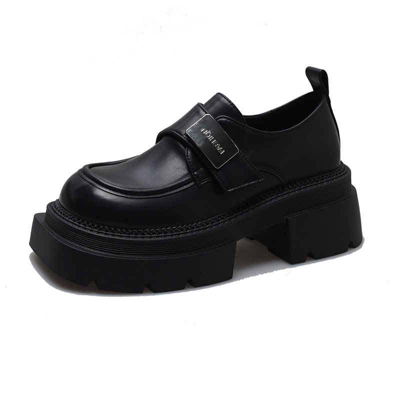 Women's French Style Mary Jane Platform Spring Loafers