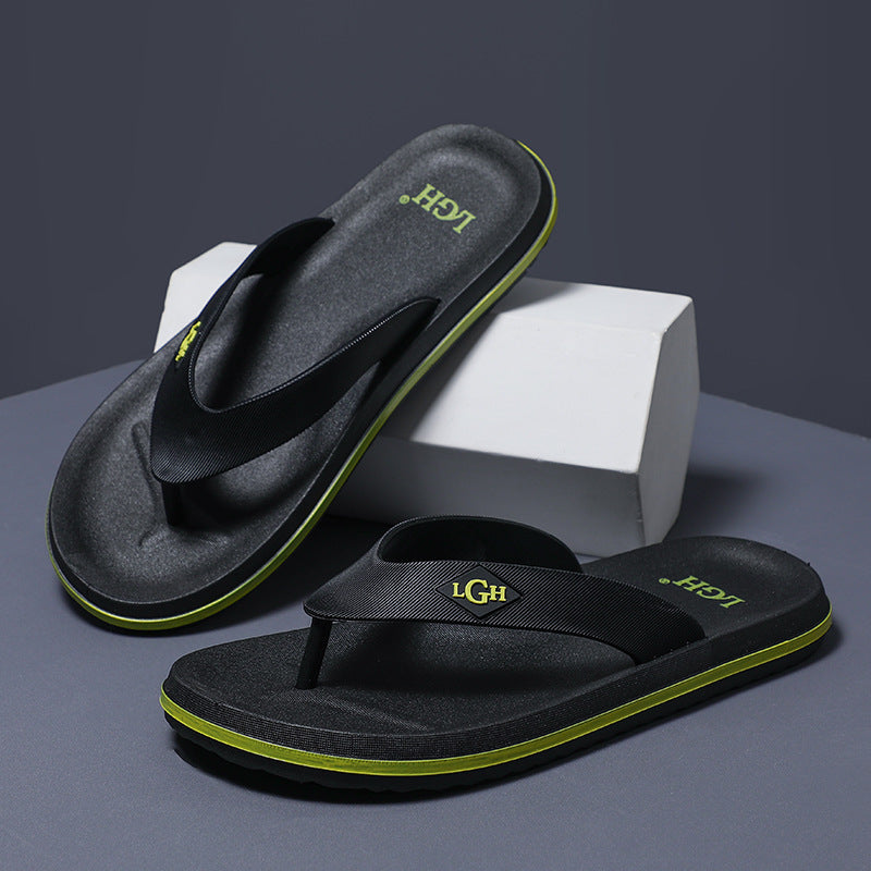 Men's Home Outdoor Soft Bottom Deodorant Korean Flip Flops