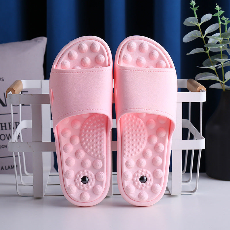 Women's & Men's For Indoor Home Four-way Hotel Anti-skid Magnet Acupuncture Slippers