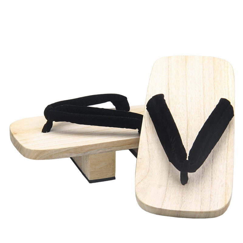 Tongs de mode en bois pour hommes avec motif de bande dessinée