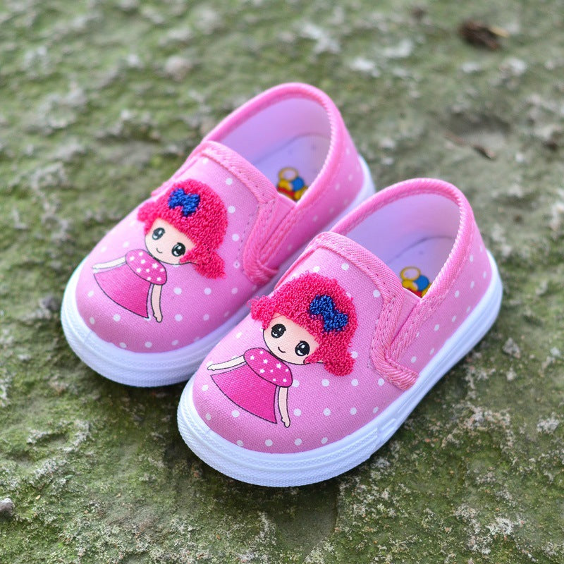 Children's Korean Princess Pumps Toddler Board Soft Kid's Shoes