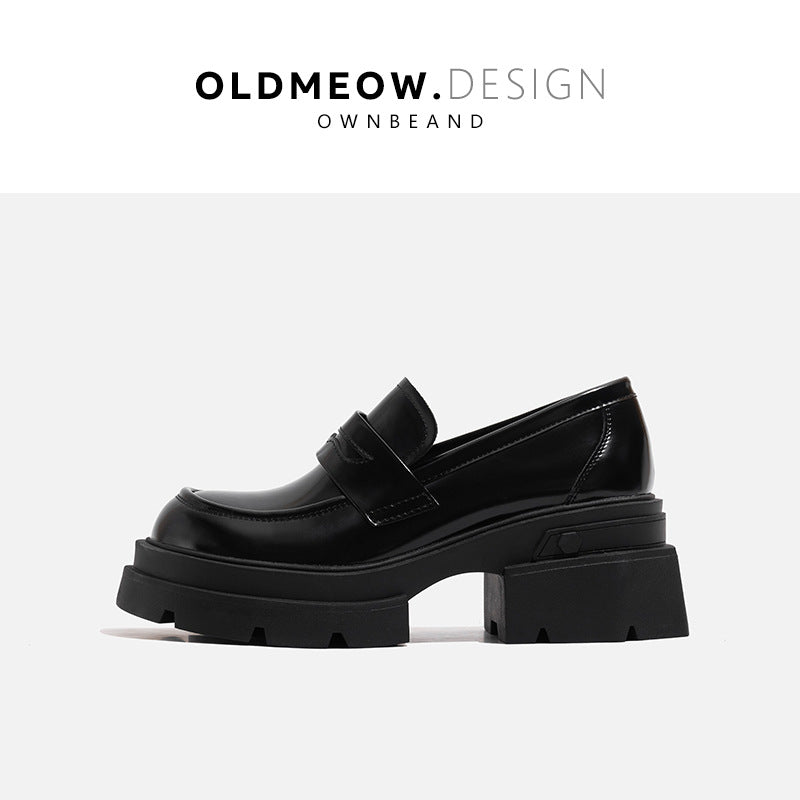 Old Shop – Kleine Loafer im britischen Stil mit dicker Sohle