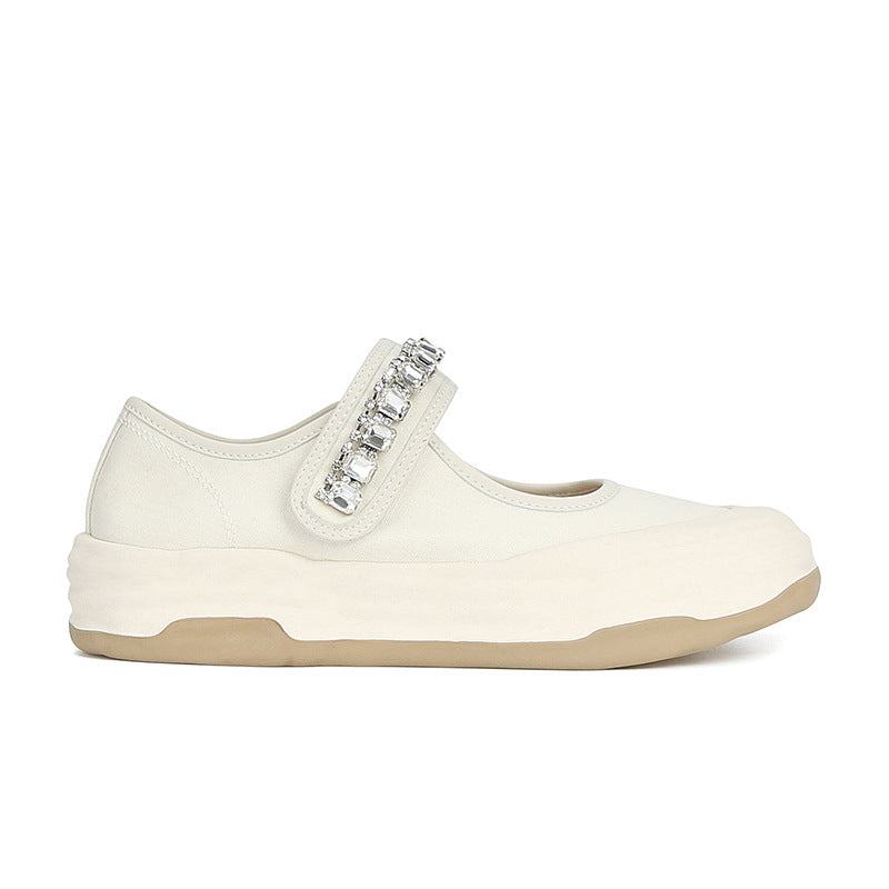 Women's Su Toe Cap Semi Outer Wear Summer Canvas Shoes