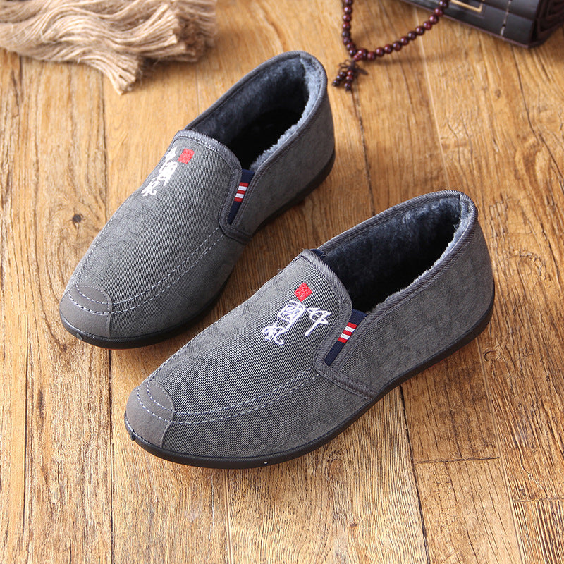 Men's Round Toe Fashion Pumps Sleeve Casual Shoes