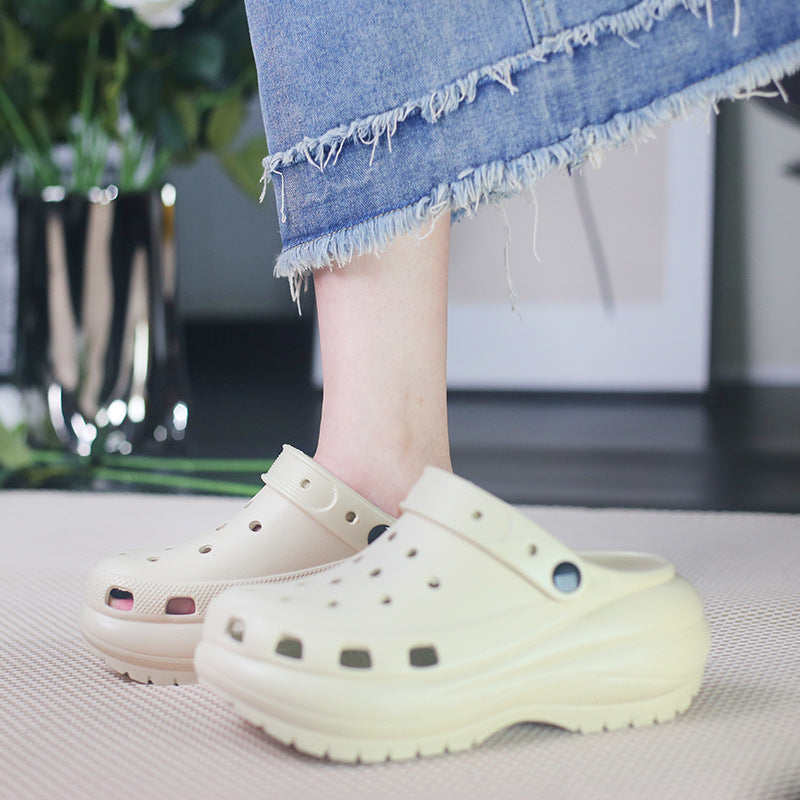 Women's Summer Outdoor Hole Platform High Women's Shoes