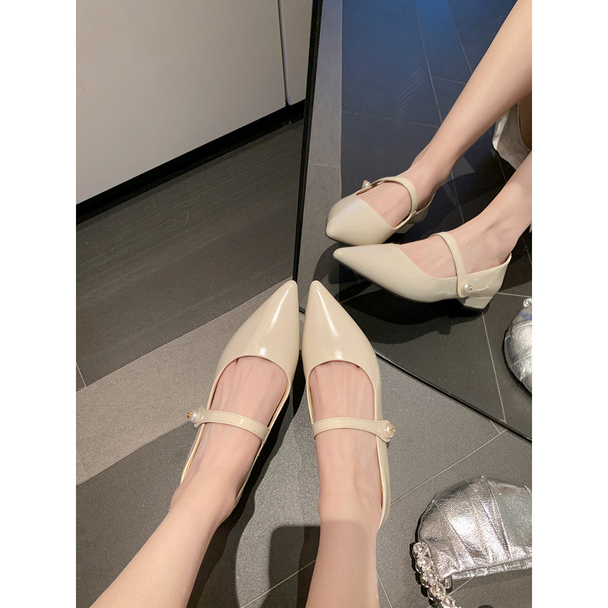 Women's Low-cut Chunky Mary Jane Fashion High Women's Shoes