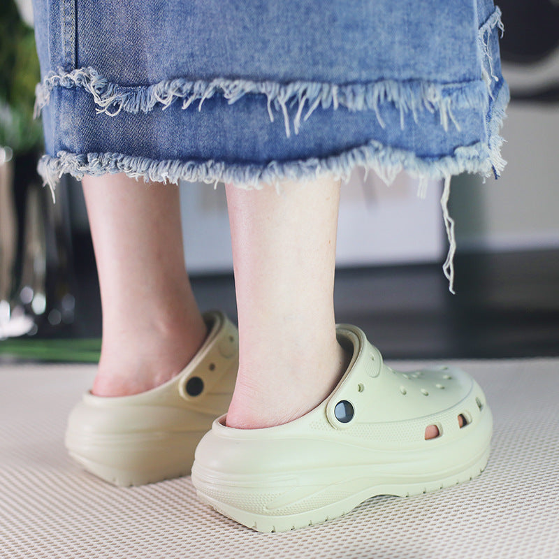 Women's Summer Outdoor Hole Platform High Women's Shoes