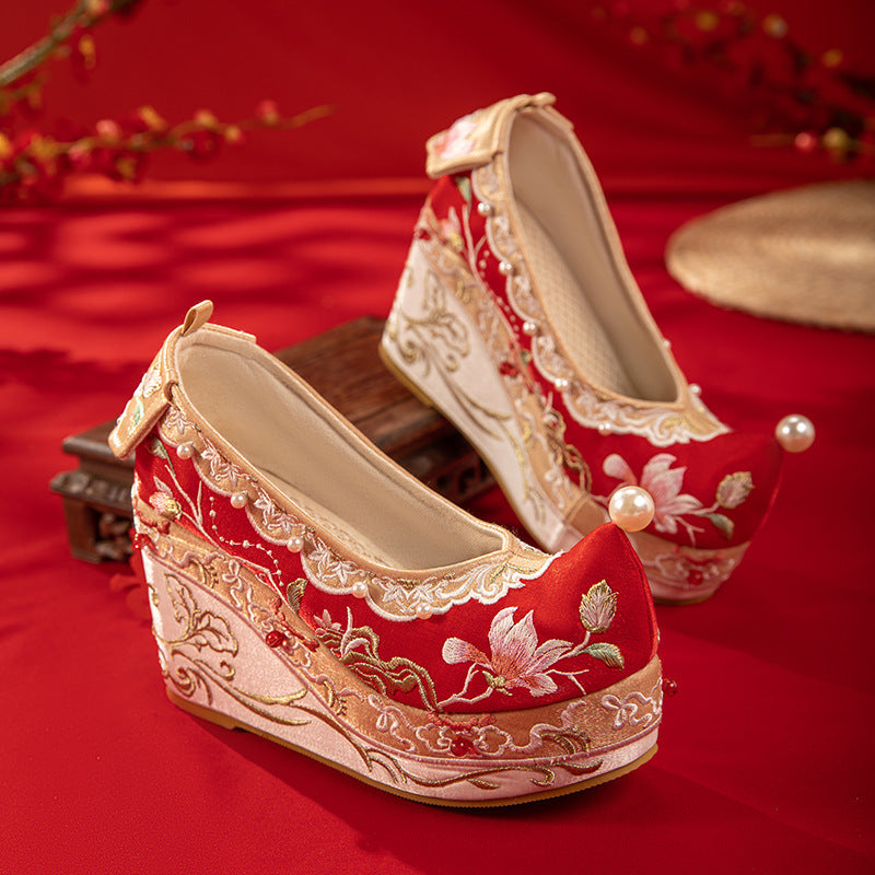 Women's Brocade Ancient Style Hanfu Embroidered Comfortable Canvas Shoes