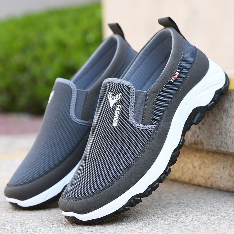 Men's Summer Mesh Surface Slip-on Comfortable Breathable Casual Shoes