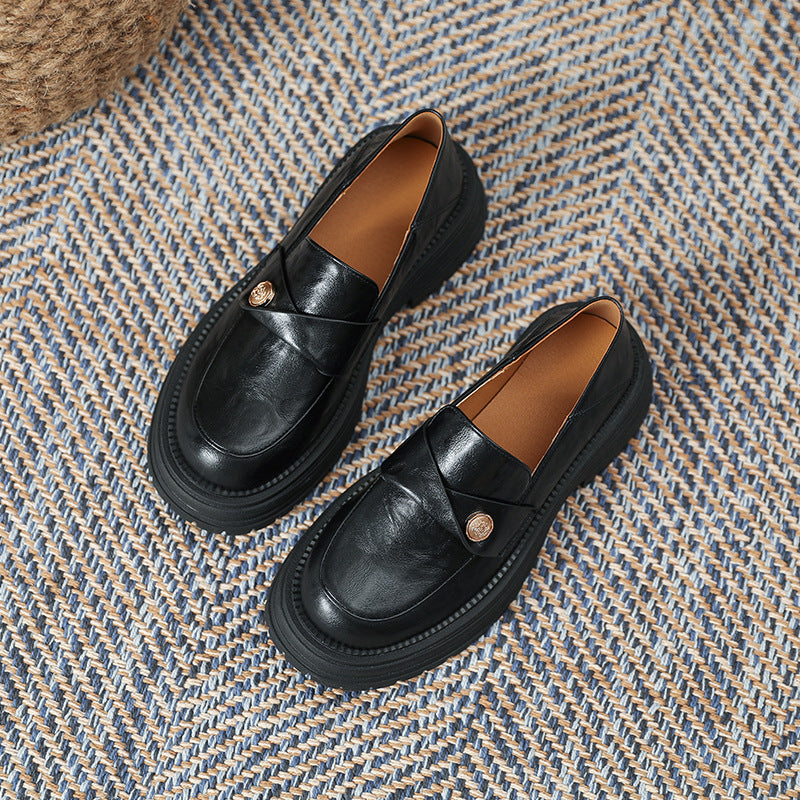 Hochwertige, süße, coole Loafer im britischen Stil für den Frühling für Damen