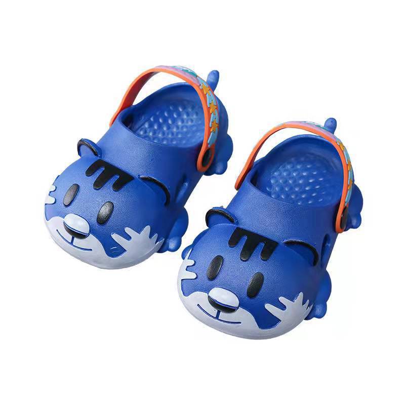 Children's Tiger Closed Toe Hole Cute Outdoor Sandals