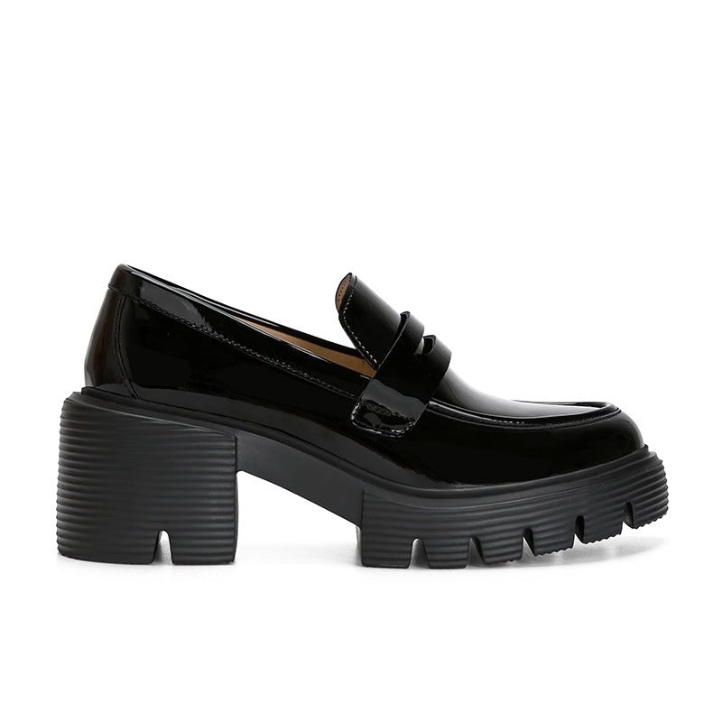 Women's Su Downton Manor Round Head Platform Loafers