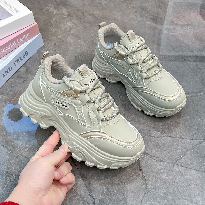 Damen Dad Frühling Koreanischen Stil Modische Plattform Freizeitschuhe