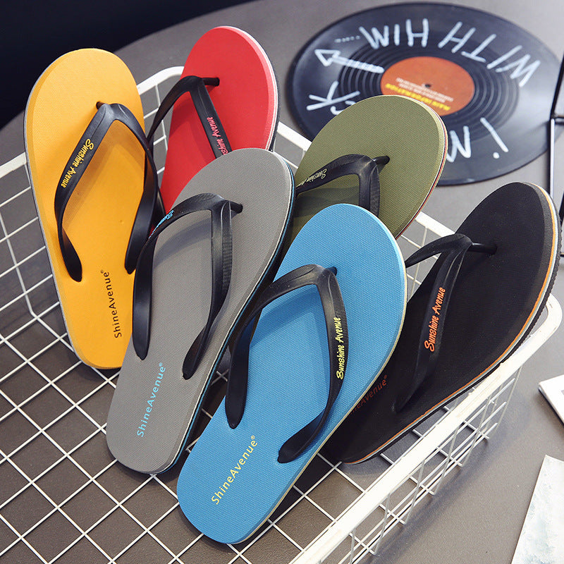 Men's Korean Fashion Outdoor Beach Personality Flip-flops Flip Flops