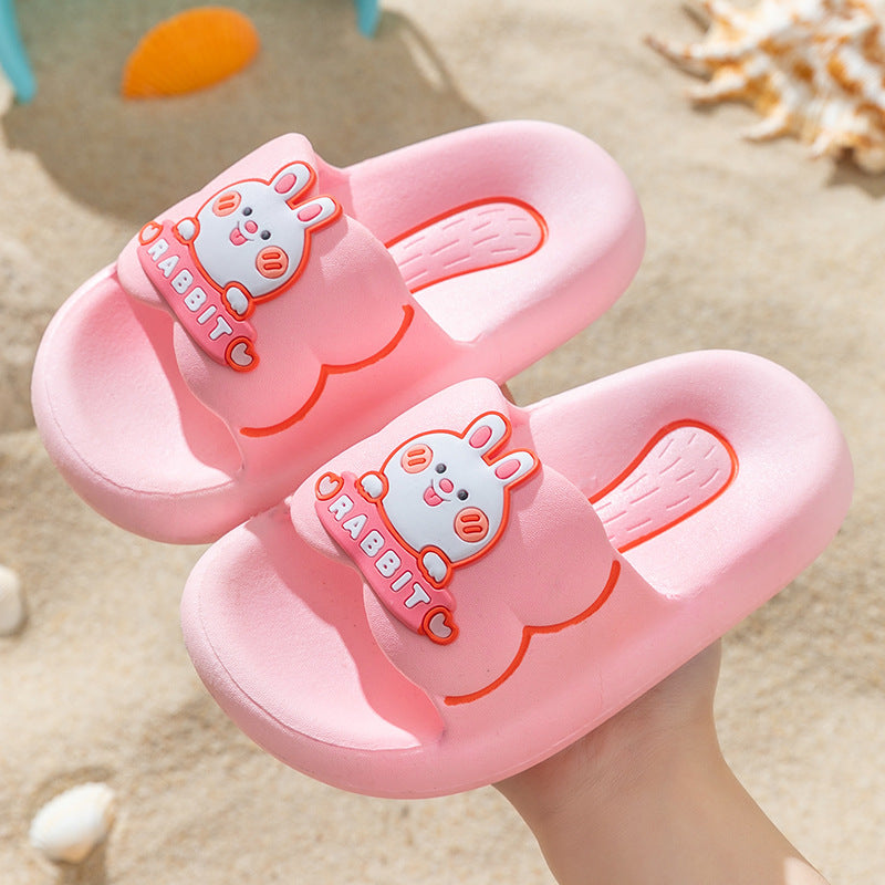 Children's Boys Cute Cartoon Soft Bottom Bathroom Sandals