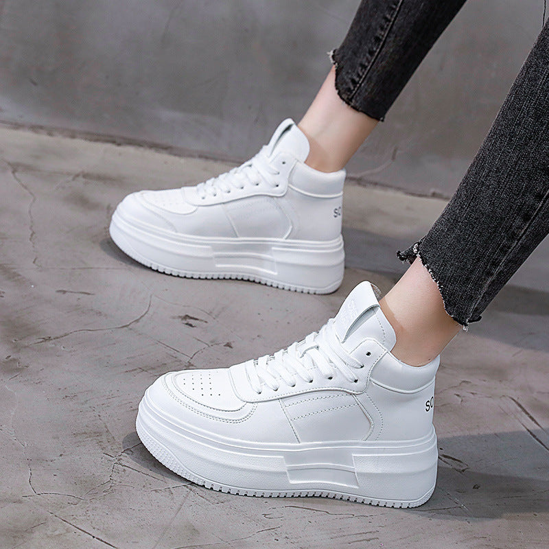 Women's High-top For Trendy Autumn British Style Single Casual Shoes