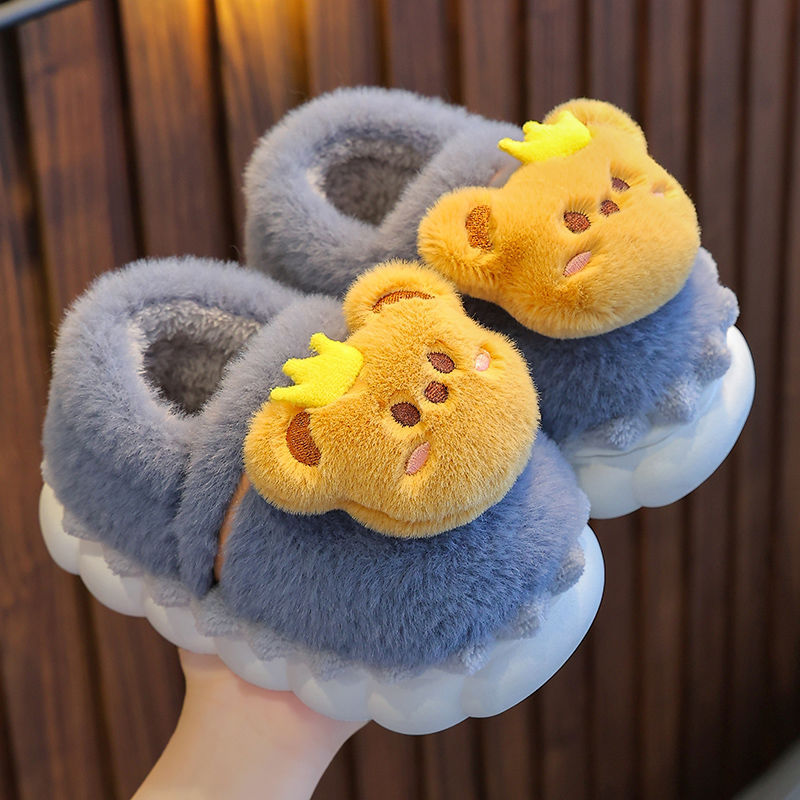 Children's Winter Cotton Furry Bags Warm Infants Kid's Shoes